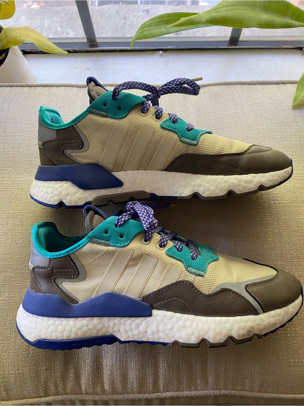 Adidas Nite Jogger CorDura Fabric St Desert Sand/Simple Brown Size 9.5US